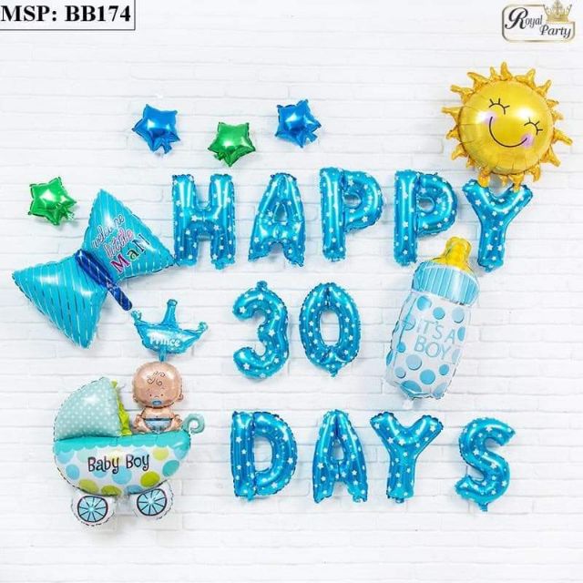 Sét 30 days cho bé trai bé gái (tặng bơm + băng keo)