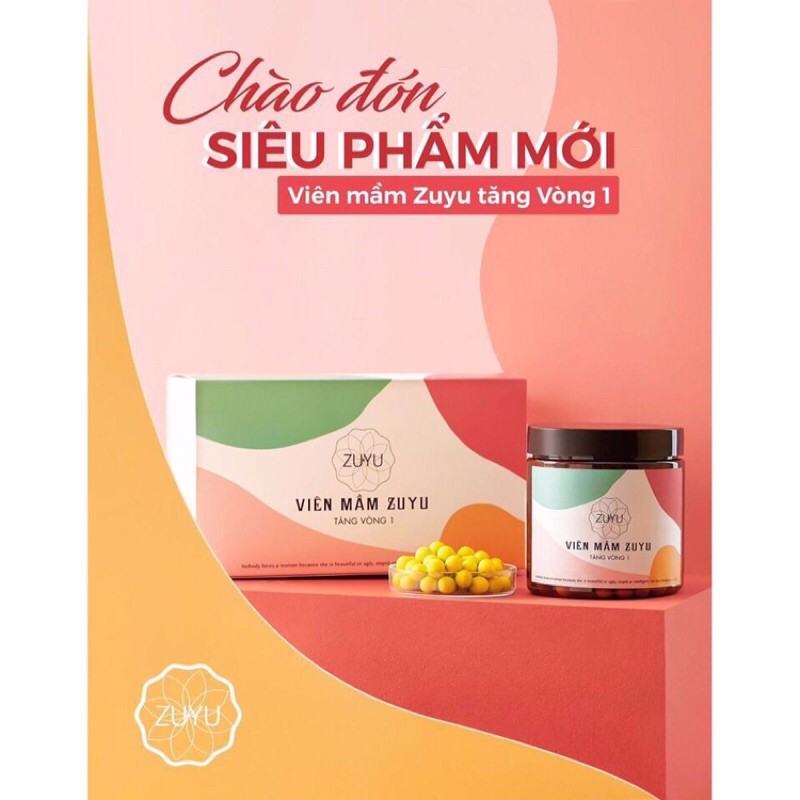 Viên Mầm ZuYu Tăng Vòng 1 [Hộp 300 viên, Mua 1 tặng 1 + tinh dầu massage V1]