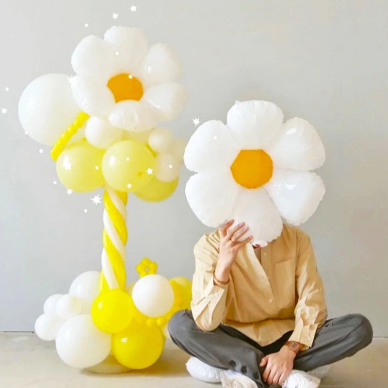 1 / 3 Bong Bóng Hình Hoa Cúc Trang Trí Tiệc