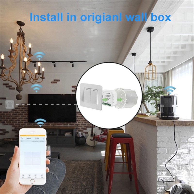 Mô-đun Công Tắc đèn Tuya Zigbee 3.0, Cầu Dao Tự Làm Thông Minh 1 2 3 4 Gang Hỗ Trợ điều Khiển 2 Chiều, Hoạt động Với Alexa Google Home.