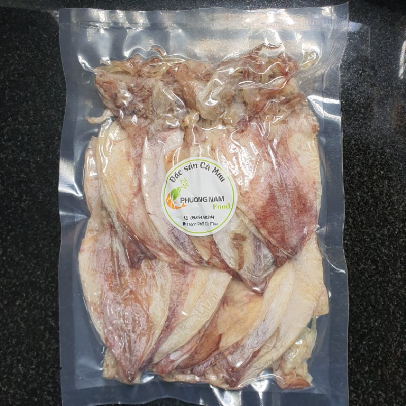 [500g] Khô mực Cà Mau, mực câu (75-80 con/kg), thơm ngọt, trắng đẹp