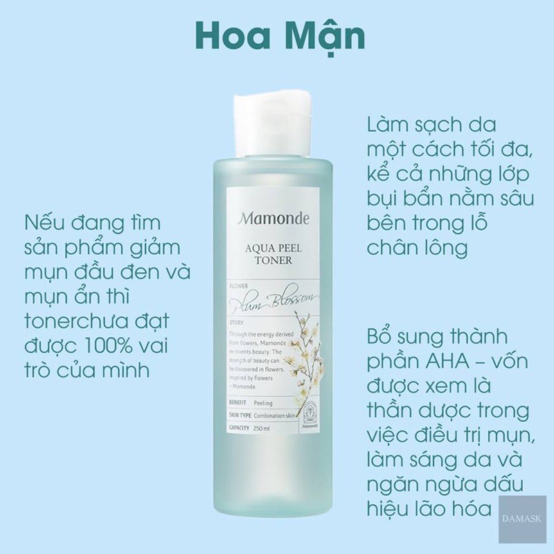 Nước Cân Bằng Toner Mamonde Mẫu Mới Đủ Mùi