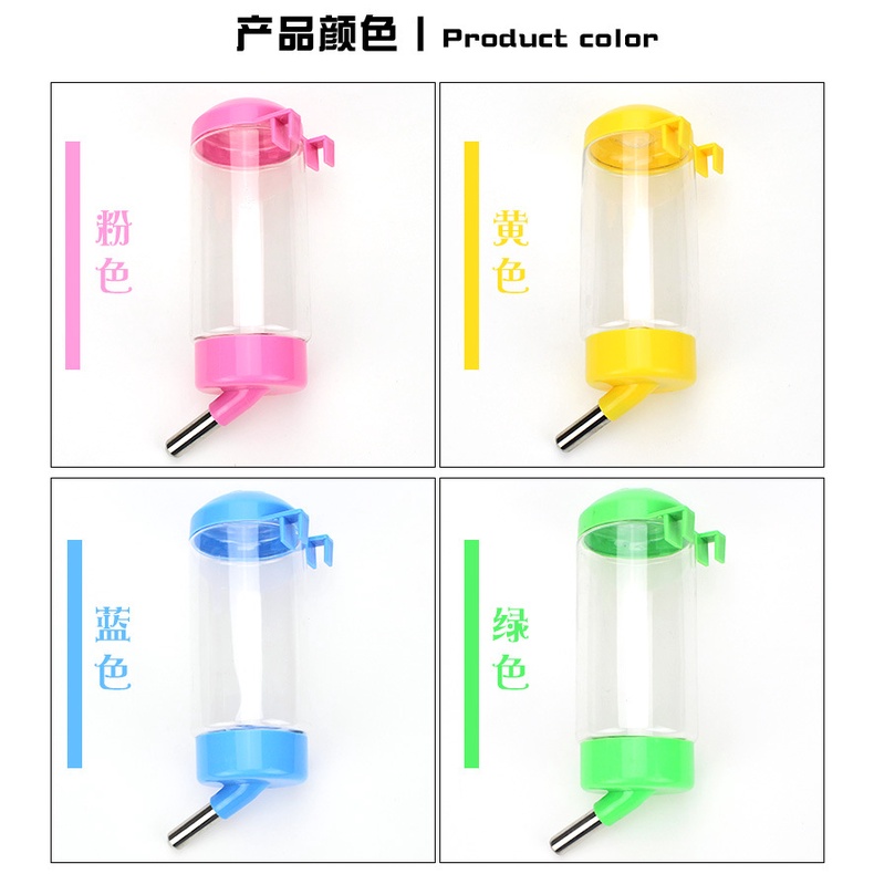 Bình nước cho chó mèo tự động gắn chuồng TD PET loại 400ml tiện lợi