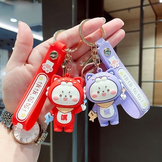 Móc khóa hình chú mèo đói đáng yêu dễ thương