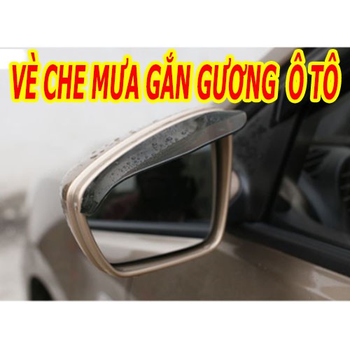 Vè che mưa gắn gương chiếu hậu ô tô, xe hơi