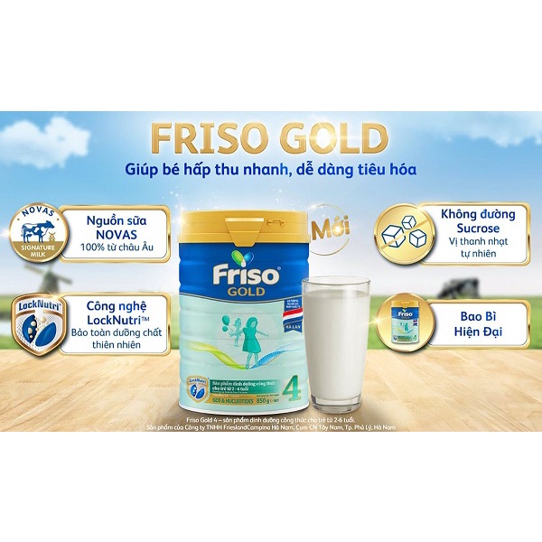 Sữa Frisolac Gold 4 850g [Date 2023]
