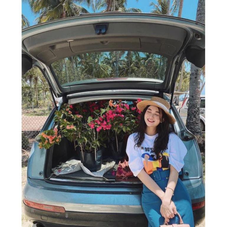 [ 𝐅𝐑𝐄𝐄 𝐒𝐇𝐈𝐏 ] SET ÁO HOẠT HÌNH WOMEN MIX CHÂN VÁY XẺ XANH DÀI