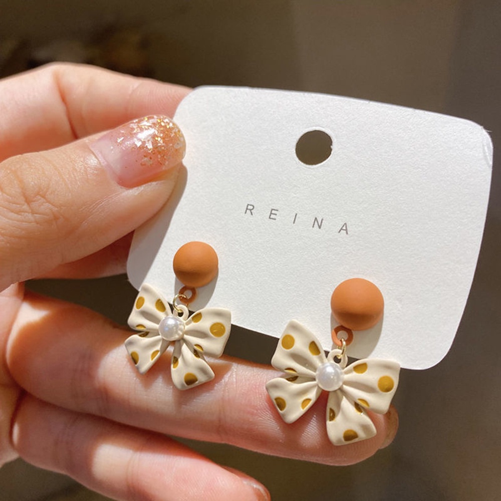 Khuyên Tai Nơ Phong Cách Hàn Quốc Độc Đáo