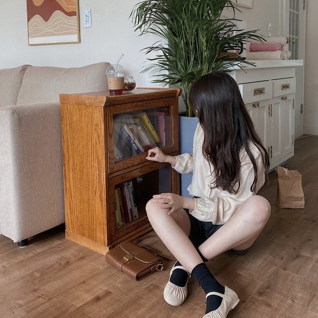 SUXI Áo Sơ Mi Tay Dài Cổ Tròn Màu Sắc Đơn Giản Dễ Phối Đồ Cho Nữ