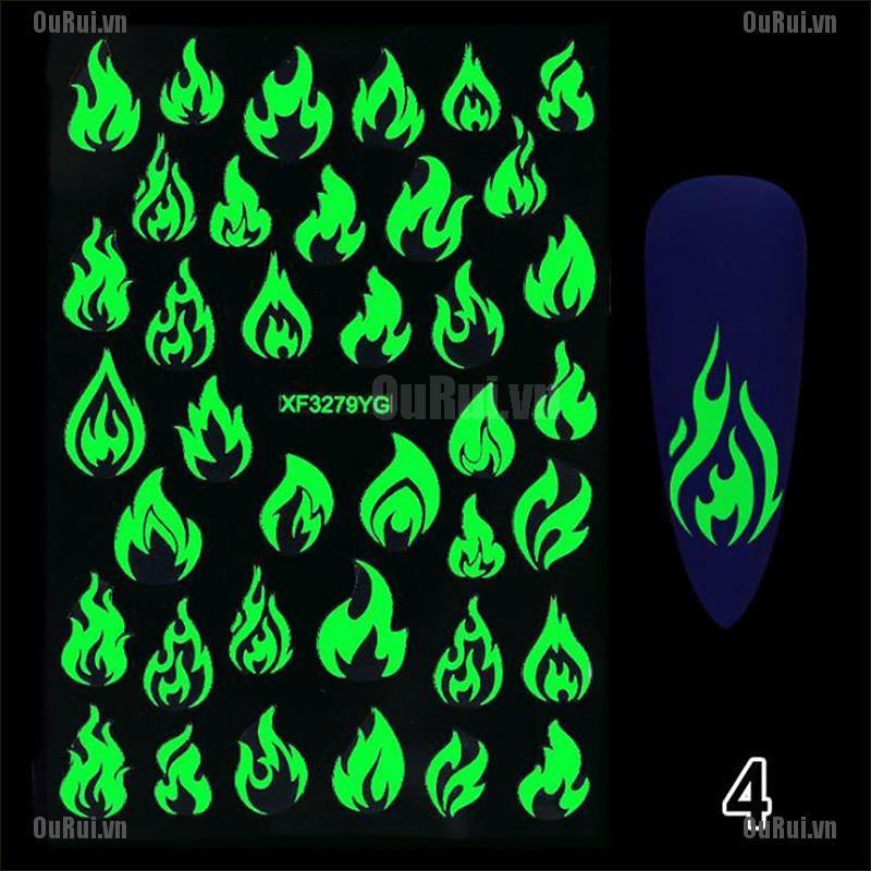 Miếng Dán 3d Phát Sáng Trang Trí Halloween Độc Đáo