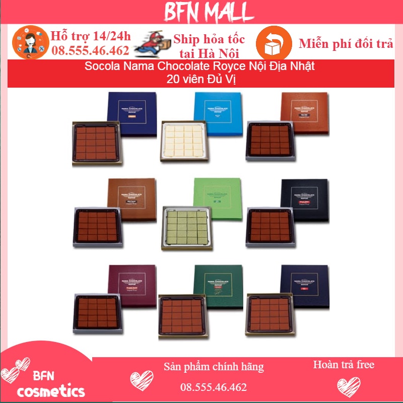 Socola Nama Chocolate Royce Nội Địa Nhật 20 viên Đủ Vị