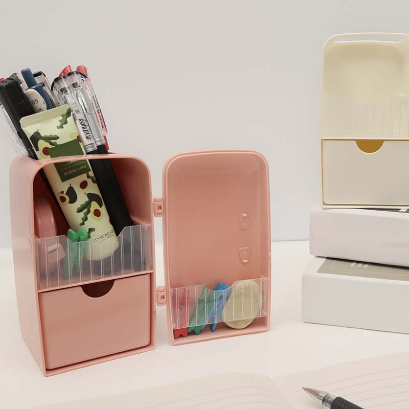 Giá đỡ bút/đồ trang điểm có ngăn kéo trượt để bàn sáng tạo