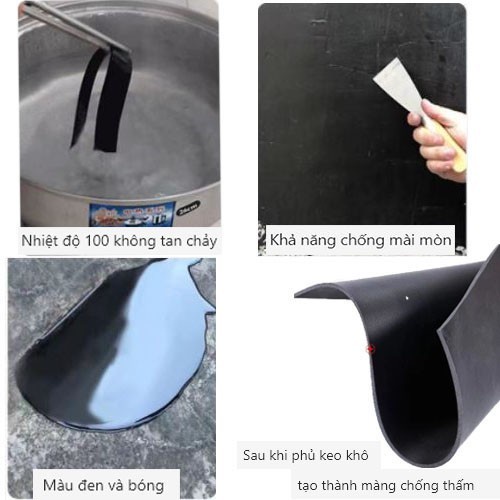 [MÀU ĐEN- TRẮNG] SƠN CHỐNG THẤM X2000 , chống thấm, bịt vết nứt