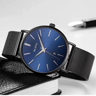 (Mạnh Mẽ) Đồng Hồ Nam WLIST Dây Titanium Cao Cấp - Hiển Thị Lịch Ngày
