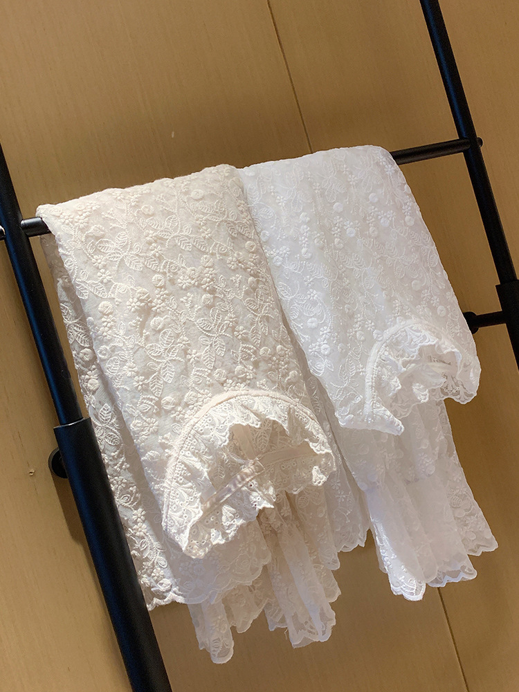 Áo tay dài phối ren quyến rũ thời trang cho nữ