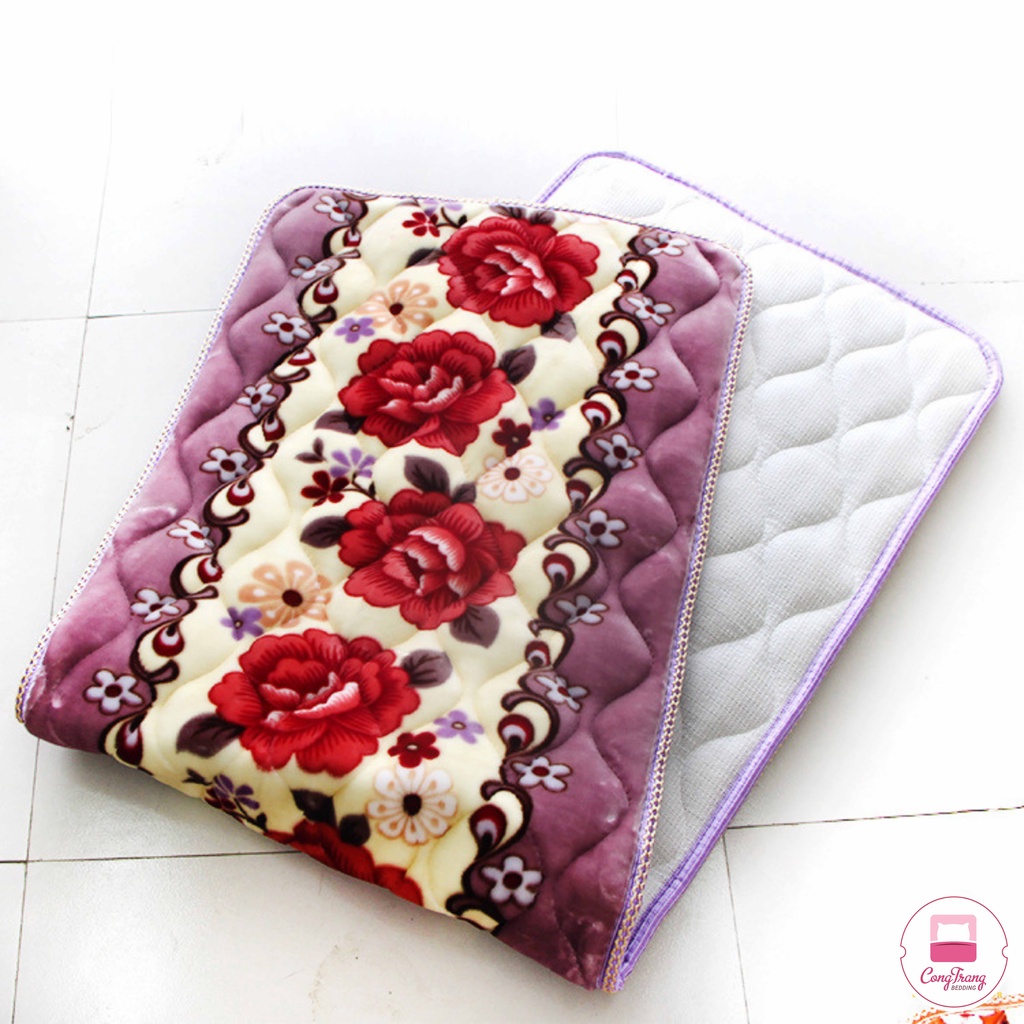 Đệm ghế nhung, đệm ghế sofa, thảm ghế nhung nỉ trần 3 món loại đẹp - Mặt sau chống trơn trượt