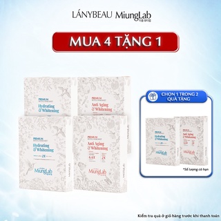 Combo 4 hộp mặt nạ lánybeau miunglab premium biocell mask sheet 4x200g