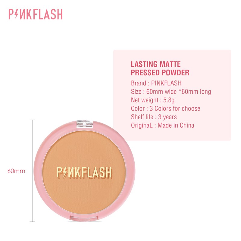 Phấn Phủ Dạng Nén PINKFLASH Kiềm Dầu Giữ Lớp Trang Điểm Bền Màu Suốt 8 Giờ 1 Piece 50g | BigBuy360 - bigbuy360.vn