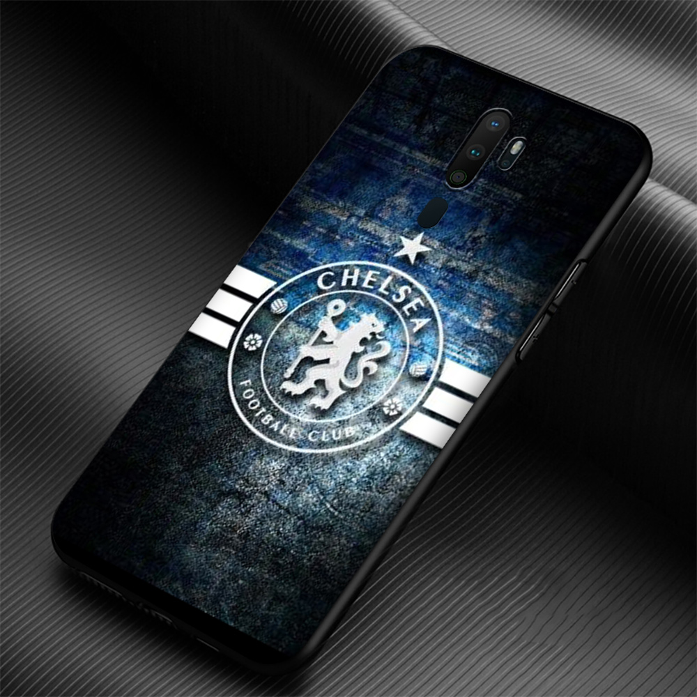 Chelsea Ốp Điện Thoại Silicon Họa Tiết Logo Đội Bóng Chelsea Cho Oppo A12S A12E A53 A32 Reno 4 4g 6i C3 10t Y20 2020