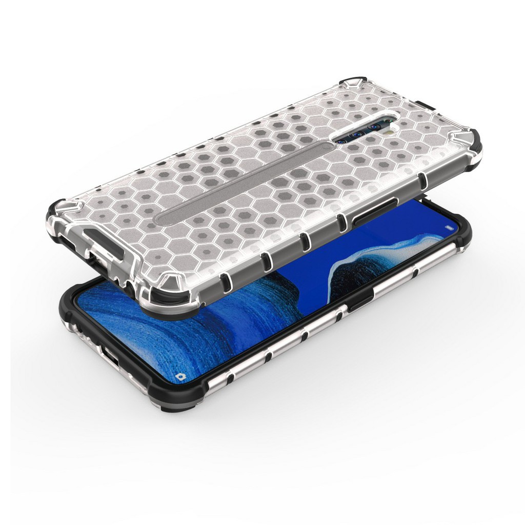 Ốp lưng Oppo Reno 2F / Reno 6Z 5G / Reno7 Z 5G chống sốc vân tổ Ong kiểu dáng UAG thời trang siêu bền