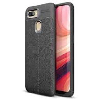 ốp dẻo đen Vân Da Cao cấp Auto oppo F7