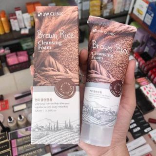 Sữa rửa mặt gạo 3w clinic brown rice cleansing foam