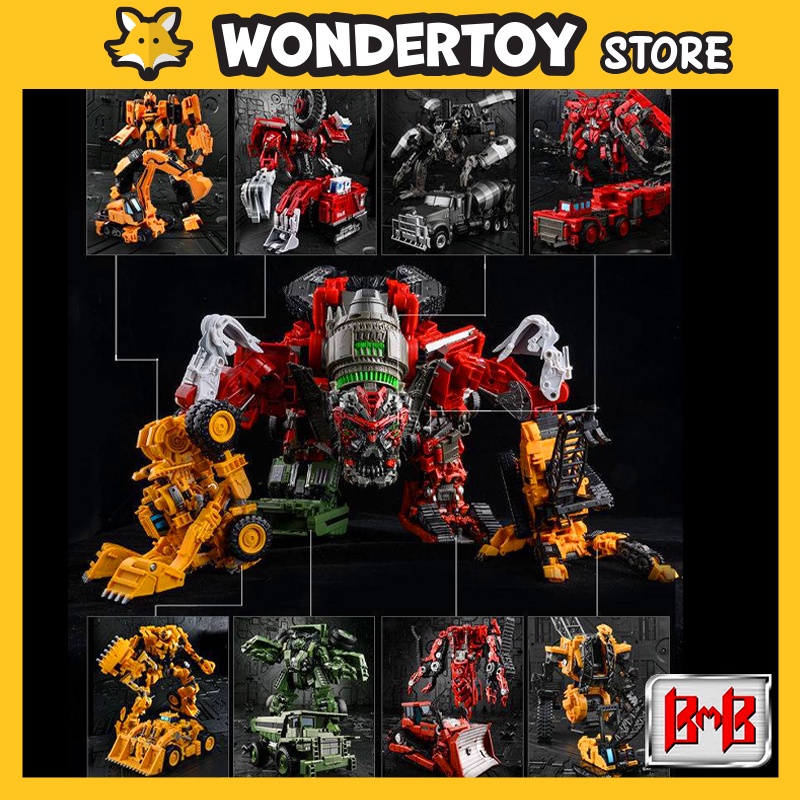 Mô hình BMB Long Haul YS-08B  Transformers Revenge of The Fallen Robot biến hình YS08B Devastator Combiner
