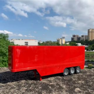 Xe mô hình rơ mooc thùng container 1:32