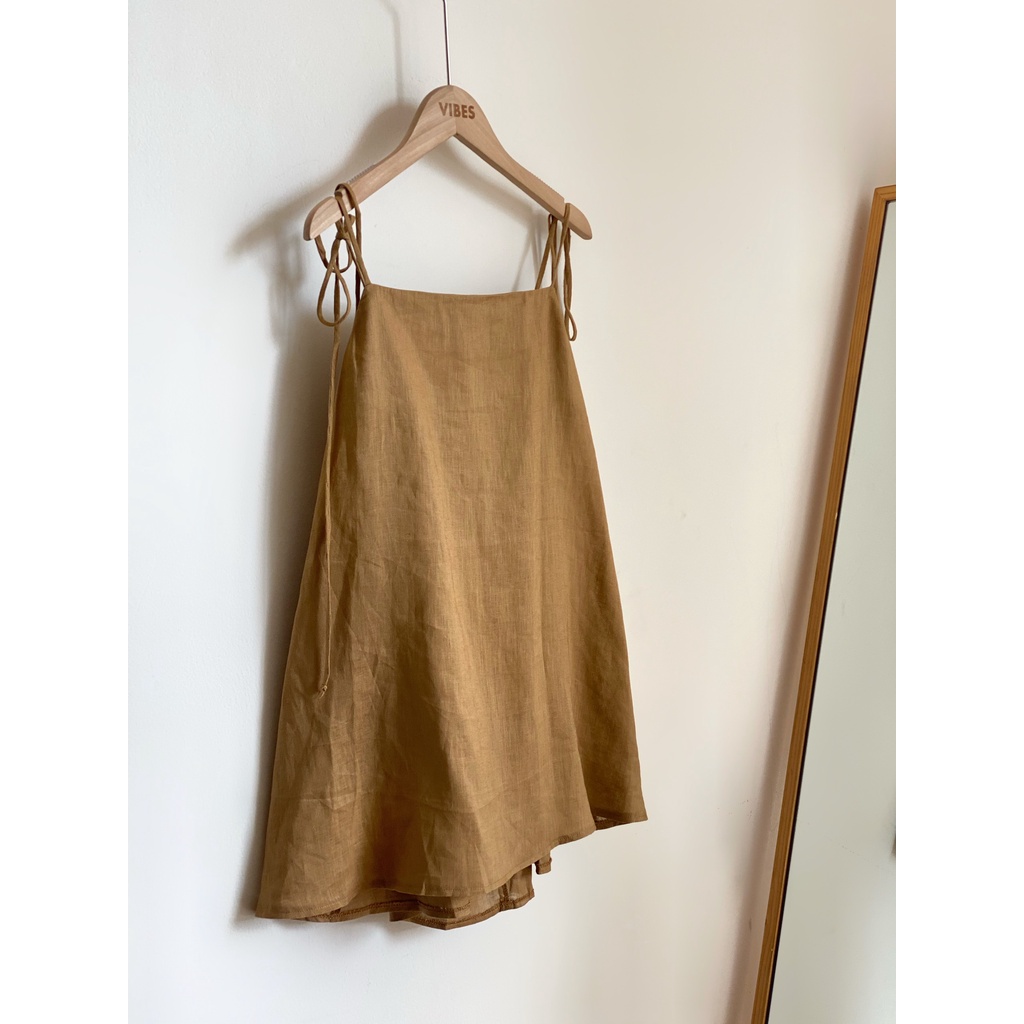 ÁO LINEN 2 DÂY CHUN LƯNG_AV1180
