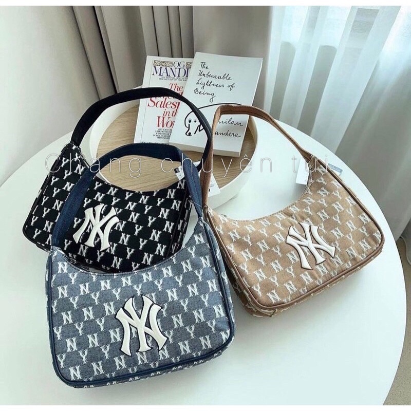 [Full tag code] túi kẹp nách ny denim hot trend  code (video THẬT)