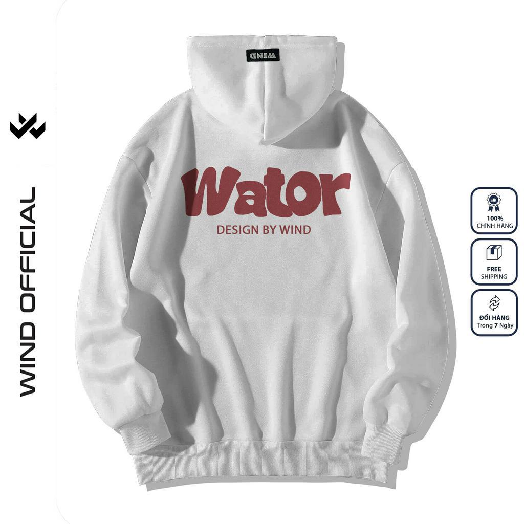 Áo hoodie unisex form rộng WIND WATOR thời trang áo khoác nam nữ oversize ulzzang