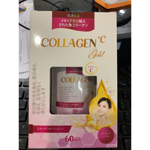 Collagen C gold đẹp da, sáng da, mờ thâm, chống lão hóa Hộp 60 viên | BigBuy360 - bigbuy360.vn