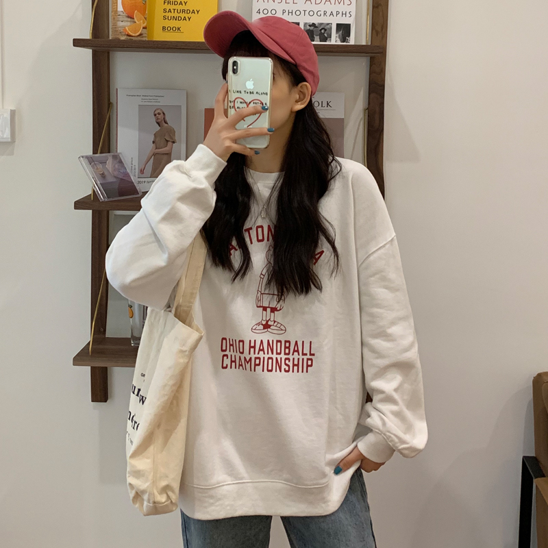 Áo Sweater In Hình Hoạt Hình Phong Cách Hàn Quốc Cho Nữ | BigBuy360 - bigbuy360.vn