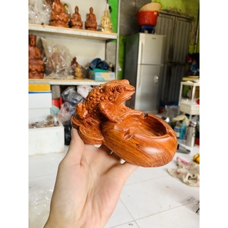 Gạt tàn cóc gỗ hương
