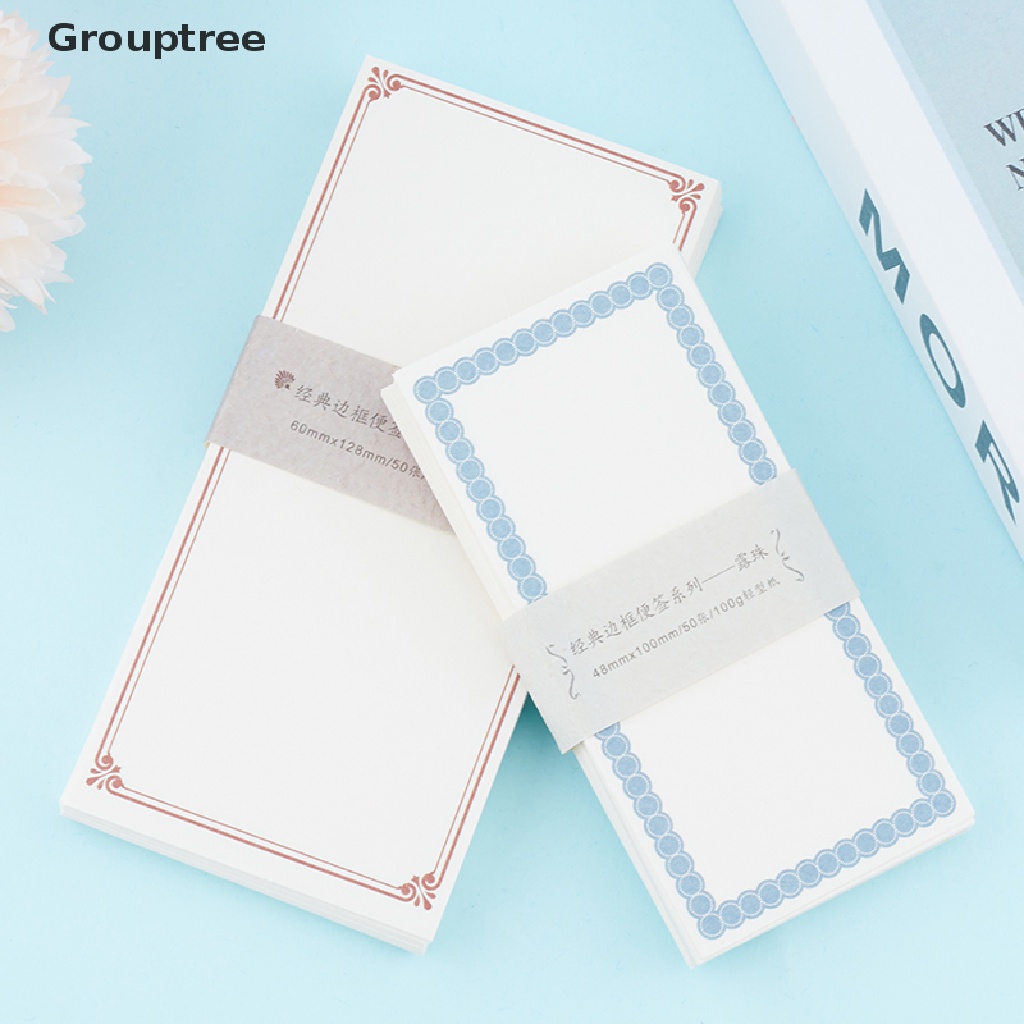 Grouptree Classic Vintage Border Note Series Memo Pad Diary Stationary Flakes Scrapbook VN