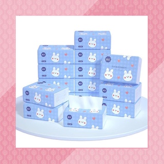 Thùng 40 bịch giấy ăn hình thỏ xinh xắn siêu dai siêu mềm mịn