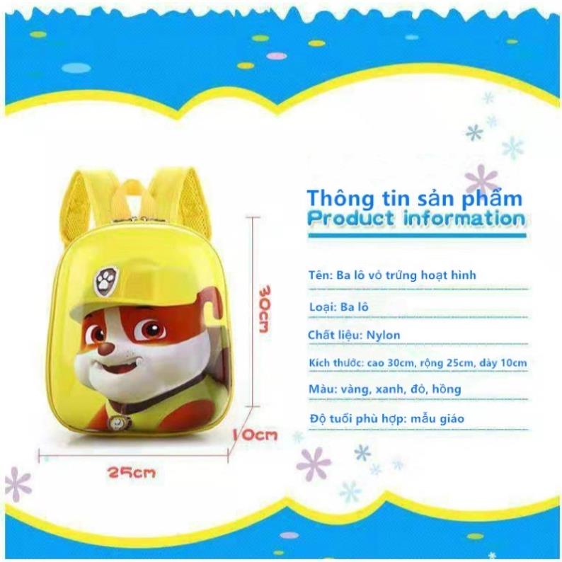 BA LÔ HÌNH CHÚ CHÓ CỨU HỘ