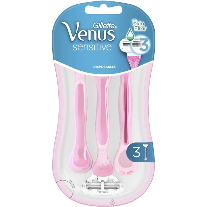 Bộ dao cạo lông nữ có đầu bơ dành cho phái nữ Gillette Venus set 2 dao cạo và không đầu bơ set 3 dao(hàng Úc,đủ bill)