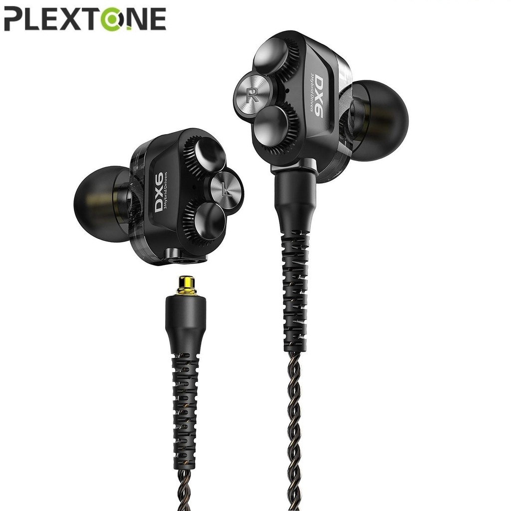 Tai Nghe Plextone DX6 Âm Thanh Hi Res, 3 Hybrid Driver - BH 3 Tháng 1 Đổi 1