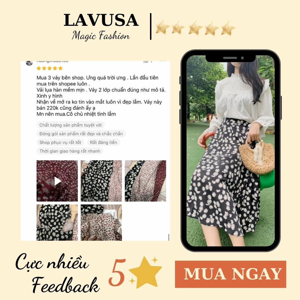 Chân Váy Hoa Nhí Vintage Nhiều Màu Hàng Quảng Châu 💖 𝘍𝘳𝘦𝘦𝘴𝘩𝘪𝘱 💖 Chân Váy Dài Vintage 2 Lớp [ Ảnh Thật / Video] CV27 | BigBuy360 - bigbuy360.vn