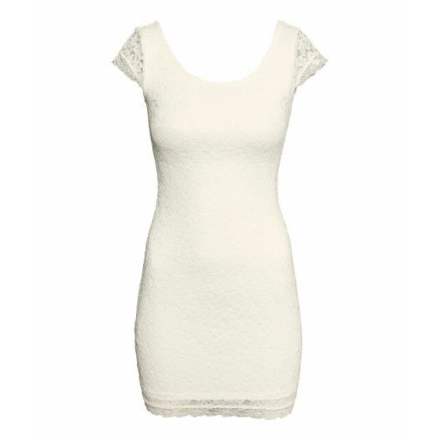 Đầm body ren tay con h&m