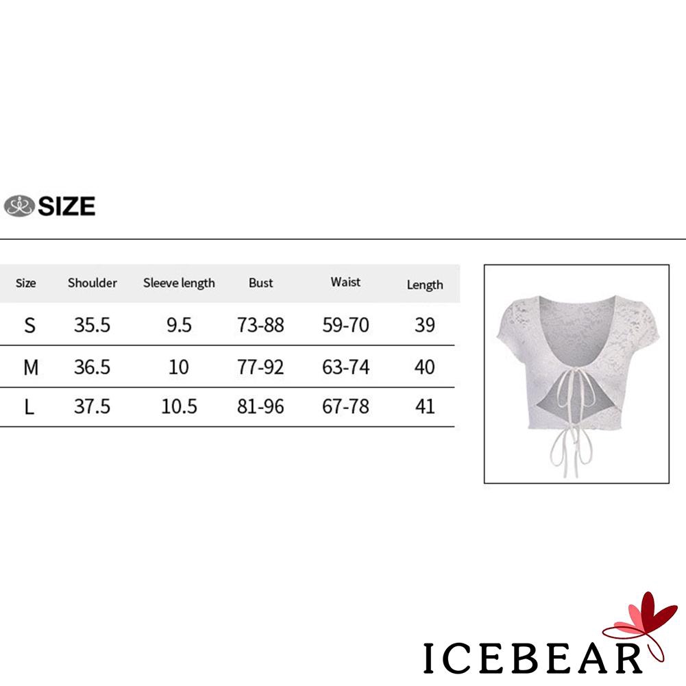 Áo Khoác Cardigan Tay Ngắn Phối Ren Hoa Thiết Kế Quyến Rũ Cho Phái Nữ