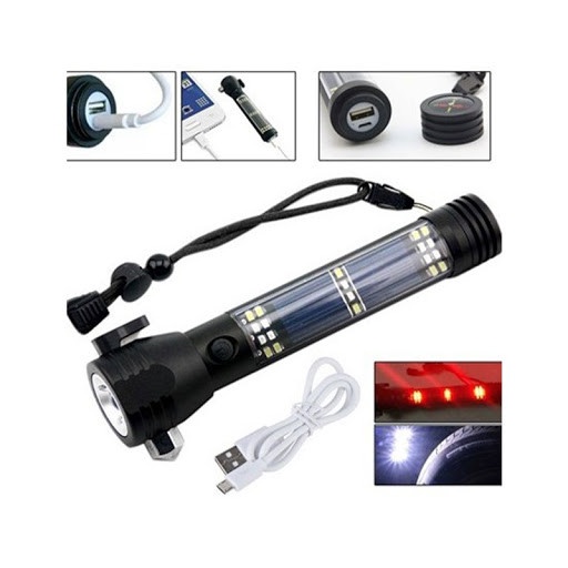 ĐÈN PIN ĐA NĂNG 5IN1 SIÊU SÁNG T08 CHỨC NĂNG BÚA THOÁT HIỂM CHÍNH HÃNG