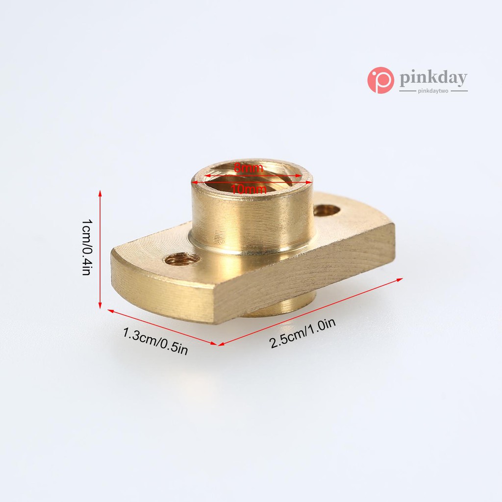 Ready stock Aibecy 2pcs Brass T-Shape Lead Screw Nut 8mm Compatible with Anet ET4 ET4X ET4PRO ET5 ET5PRO 3D Printer Z Axis