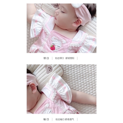 Bộ Body công chúa cho bé 0-2 tuổi style Hàn Quốc cotton mềm (2022)