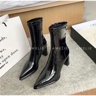 [ ORDER ] Boots mũi nhọn đế đúp gót dẹt