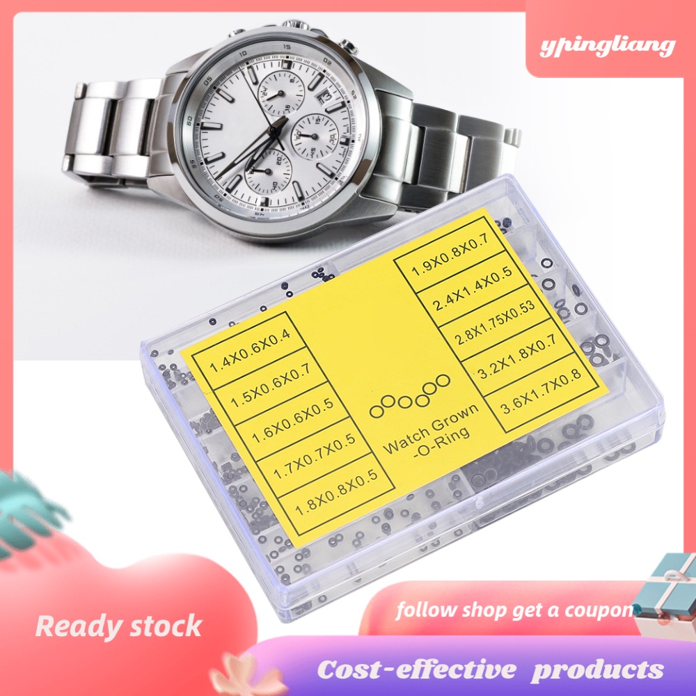 Set 500 Vòng Đệm Cao Su Chống Nước Cho Đồng Hồ Đeo Tay