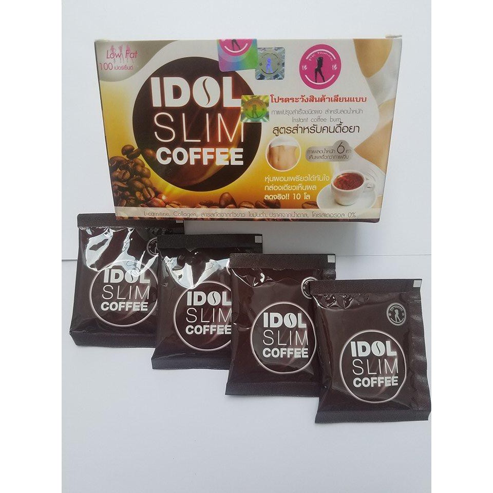 [CHÍNH HÃNG] Giảm cân Idol slim coffee Thái Lan - hộp 10 gói