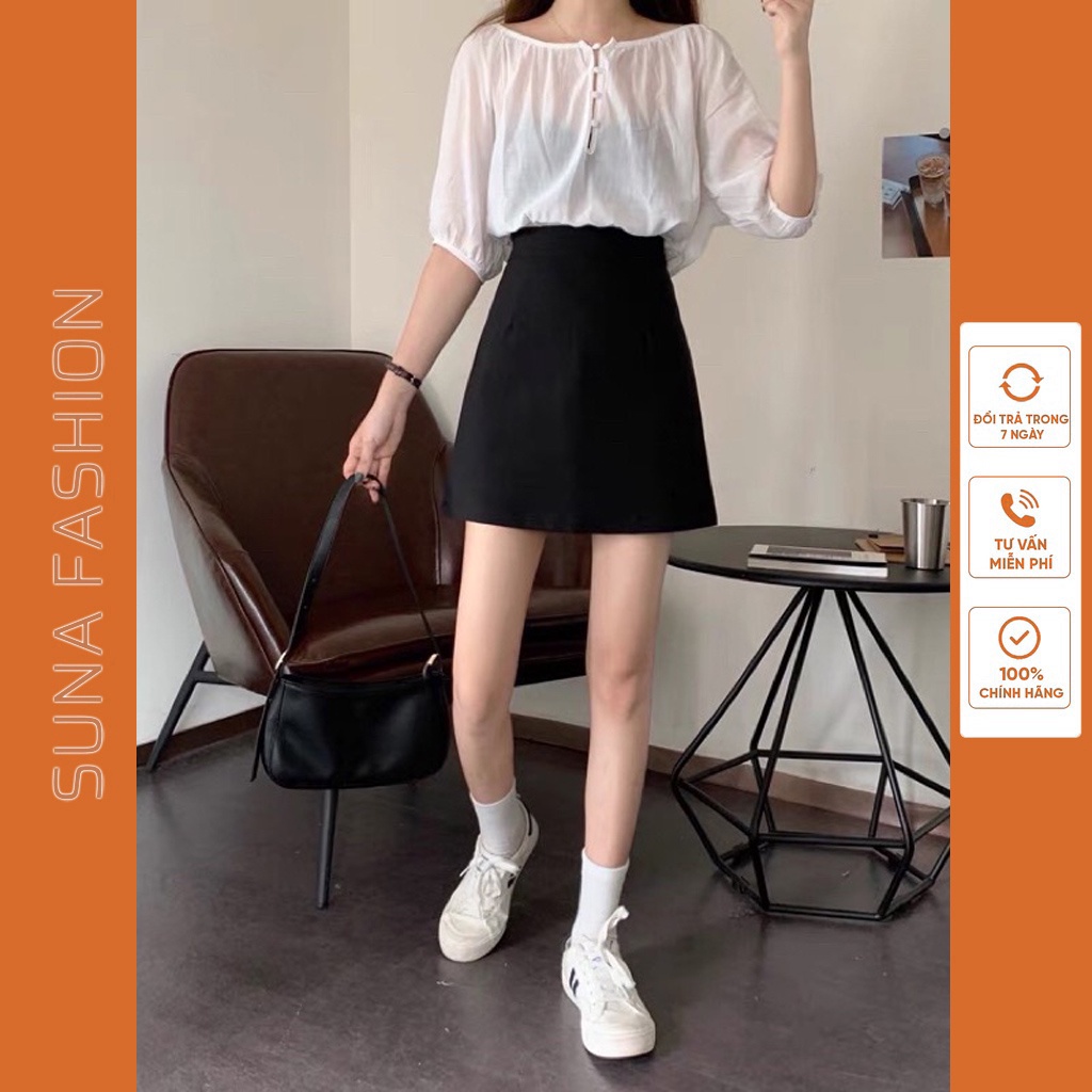 Chân váy chữ a ngắn công sở chất tuyết mưa, Chân váy công sở SUNA FASHION