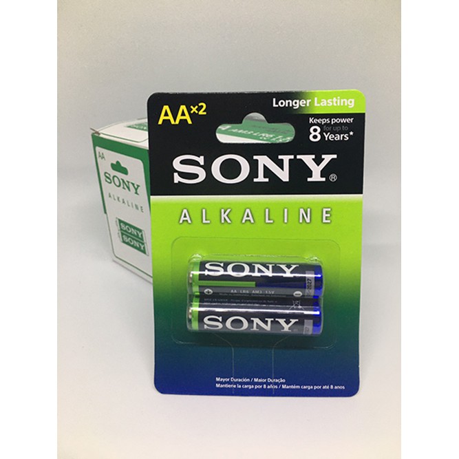 Pin Tiểu AA Sony alkaline AM-3 vỉ 2 viên chính hãng